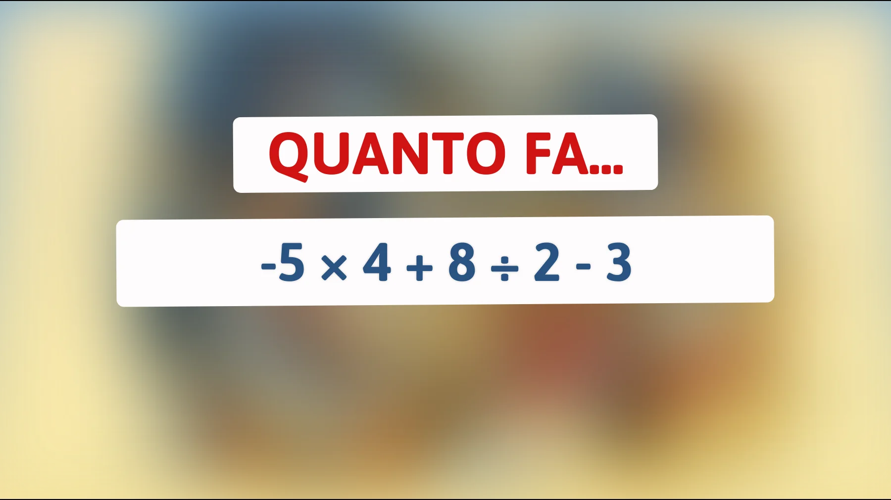 Scopri perché solo il 1% delle persone trova la risposta a questo calcolo matematico! Sei abbastanza intelligente per risolverlo?"